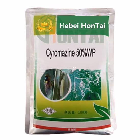 Larvicida inseticida para controle de pragas Cyromazine 98fábrica de pesticidas 98%Tc 50%Wp 75%Wp 50%Sp